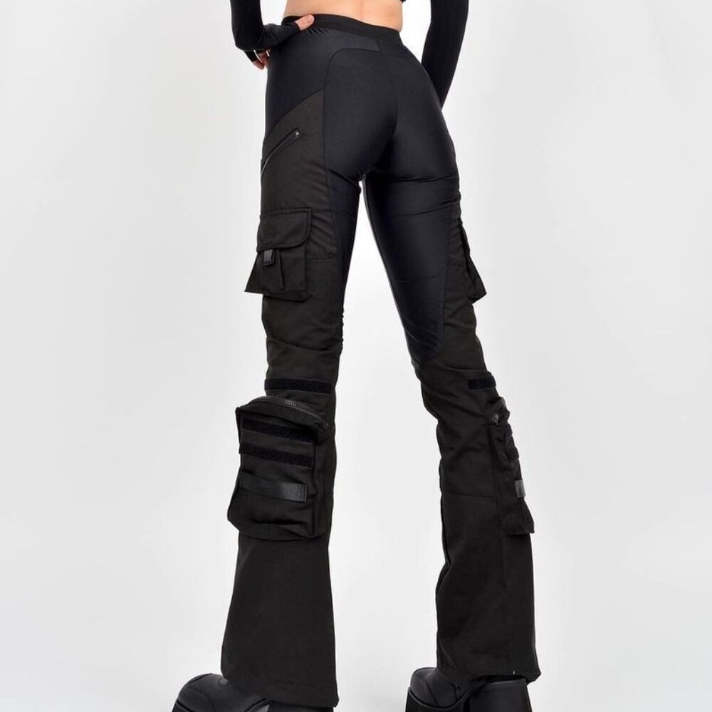 Namilia Techno Stretch Cargo Pants Black Medium - Picture 2 of 7